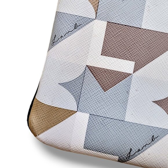 L.A.M.B. by Gwen Stefani rare vintage Y2K abstract print leather crossbody bag - Picture 5 of 9